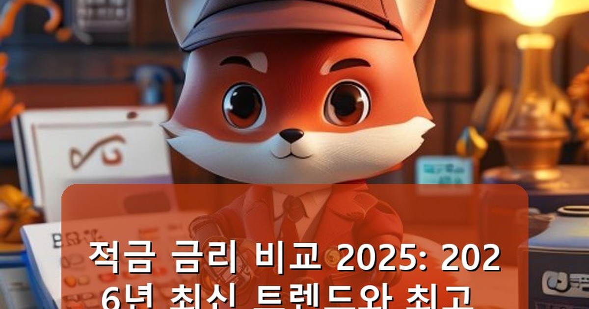 적금 금리 비교 2025 - edu.whcksdid.kr 캐릭터