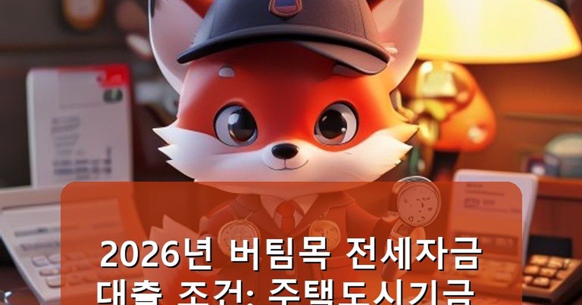 버팀목 전세자금대출 조건 - edu.whcksdid.kr 캐릭터